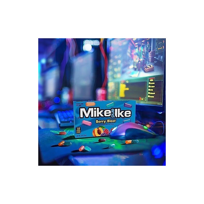 Just Born Mike and Ike Candy, Berry Blast, 4.25oz Theater