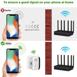 AnnuoYi WiFi Extender,WiFi Repeater,Signal Booster Up to 3000sq Ft and 28 Devices WiFi Signal Amplifier, Wireless Internet Repeater Long Range Amplifier with Ethernet Port