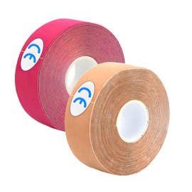 OYZOQ 2 Rollen falten tape gesicht straffung, 2,5cm x 5m Gesichtstape Gegen Falten Face Tape Myofasziales Gesichtstraffungsband Facial Patches für Straffung und Straffung der Haut Lifting Tape Gesicht