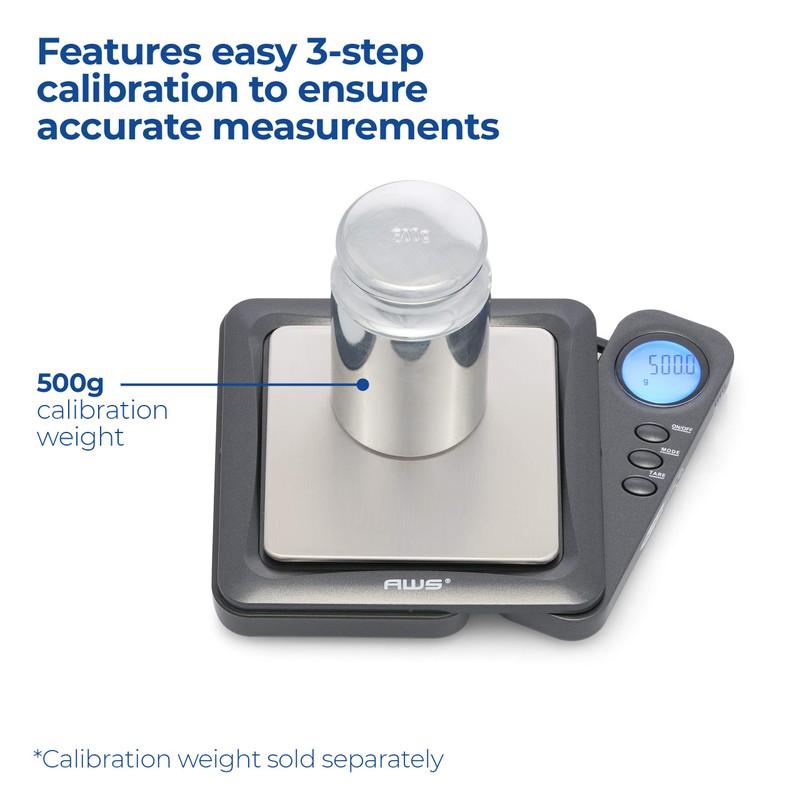 AMERICAN WEIGH SCALES Digital Pocket Weight Scale with Retractable Display
