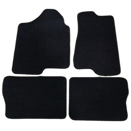 Floor Mats Compatible with 2003-2009 Hummer H2, 4Dr Factory Fitment Car Floor Mats Front & Rear Nylon by IKON MOTORSPORTS, 2004 2005 2006 2007 2008