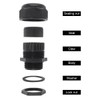 RTNLIT 1-1/2" NPT Cable Gland, Waterproof Adjustable Nylon Plastic Strain