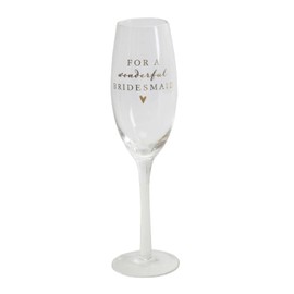 Champagne Flute Glass For A Wonderful Bridesmaid Gift Boxed Amore by Juliana