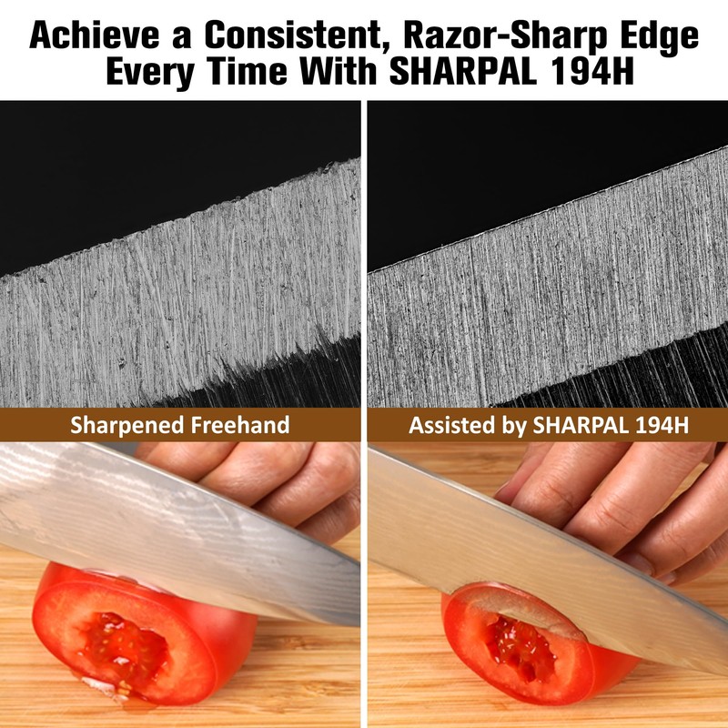 SHARPAL 194H Whetstone Knife Blade Sharpener Sharpening Stone Angle Guide,