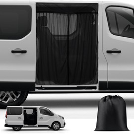 ZWPARTS Magnetic Van Bug Screen for RV and Other Campervans, Design Bug Mesh Customized for Sprinter, Ford Transit Van, Promaster Camper, GMC Savana, Side Door Mosquito Net Center Zipper Closure
