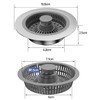 Kitchen Sink Drain Strainer and Sink Stopper Combo, New Upgraded