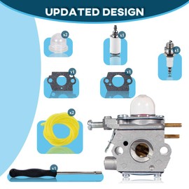 WS2200 Carburetor for Craftsman WS210 WC210 WC2200 CMXGTAMD25CC CMXGTAMD25SC 41AD25CC793 41AD25SC793 25cc 27cc Weed Eater P210 Pole Saw Troy-Bilt TB22 TB21EC TB22EC TB32EC String Trimmer