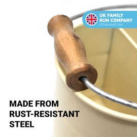 Cornish Cream Colour Kitchen Sink Enamel Washing up Sink Tidy | Sink Caddy | Kitchen Sink Organiser | Sink Accessories | Washing up Utensil Holder | wash up Tidy |Rust Resistant Steel