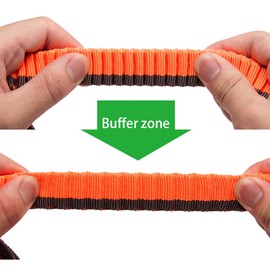 Hands Free Dog Leash,Bungee Leash Nylon Dog Lead with Soft Padded Waist Belt for Medium Dogs,Orange