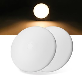 ULITECO RV Light Interior 12V, 4.5Inch RV Ceiling Dome Light, RV LED Puck Light with ON/Off Switch, 500LM Camper Lights Fixture for RV Boat Camper Trailer (3200K Warm White, 2PCS)