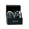 TIME100 Juego de Reloj para Hombre con Pulsera Apilable, Reloj