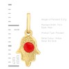 Carissima Gold 9 ct Yellow Gold Enamel Hamsa Hand Charm