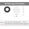 TERF® M3 Nylon Flat Washers 3mm ID x 7mm OD