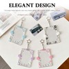 Star Wing-Shaped Photocard Holder Keychain - Acrylic Badge Holder with