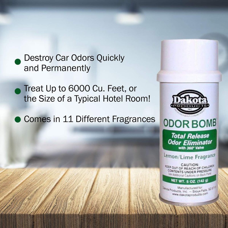 Dakota Odor Bomb Car Odor Eliminator - Lemon Lime by