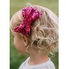 Koolgil 5-inch Glitter Sequins Bow Hair Clips Sparkly Cheer Barrettes