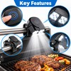 Portable LED BBQ Grill Light – Handle-Mount Clip-On Flashlight for