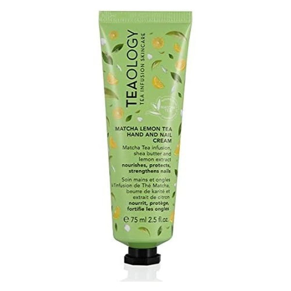 Teaology Matcha Tea Hand and Nail Cream 75 ml I Hand Cream and Nail Care in One I Quickly Absorbent I Natural Cosmetics I Vegan
