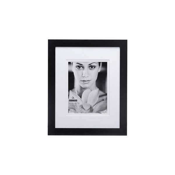 Malden 16x20 Matted Picture Frame - Made to Display Pictures 11x14 with Mat, or 16x20 without Mat -Black
