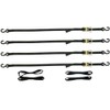 4-Ratchet 1" Motorcycle Tie-Down Straps