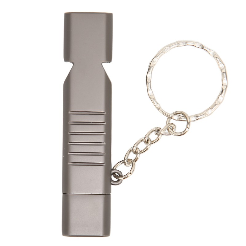 Whistle Flash Drive SOS Outdoor Waterproof 120dB Sound Multifunction Zinc