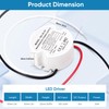 MujHoJm Waterproof IP67 LED Driver 24 Watts, LED Power Supply