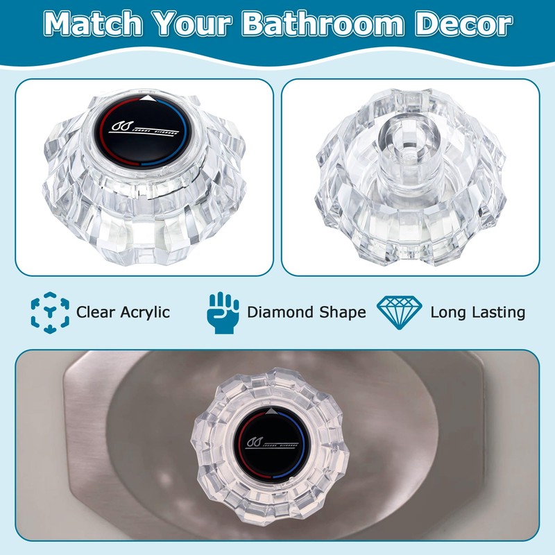 Dreyoo Shower Faucet Handle Replacement for 940-240, Shower Faucet Handle