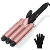DAN Technology 3 Barrel Curling Iron Hair Crimper for Women,