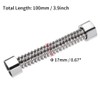 uxcell Corrugated Stainless Steel Flexible Water Line 3.9inch Long G1/2