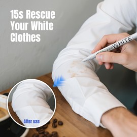 Gain-Art White Fabric Marker Pen - 0.7mm Fine Tip for Stain Cover on Clothes, DIY Art & Permanent Marking on Shoes/Leather - 2 Pack