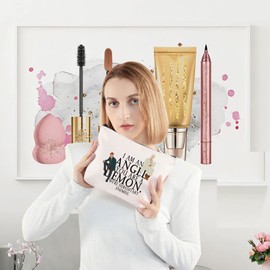LEVLO Demons and Angel Cosmetic Bag TV Show Gift I am an Angel You are a Emon Make up Zipper Pouch Bag (I am an Angel)