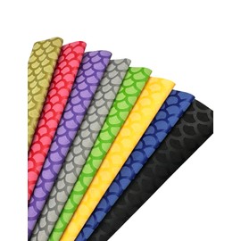 Accering Fishscale Pattern Fishing Rod Grip Heat Shrink Sleeving Fast Shrinkage for Sports Racquets (φ35mm, L3.3ft, Fruit Green)