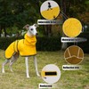 Dog Jacket Adjustable Lightweight Raincoat with Reflective Straps and Harness