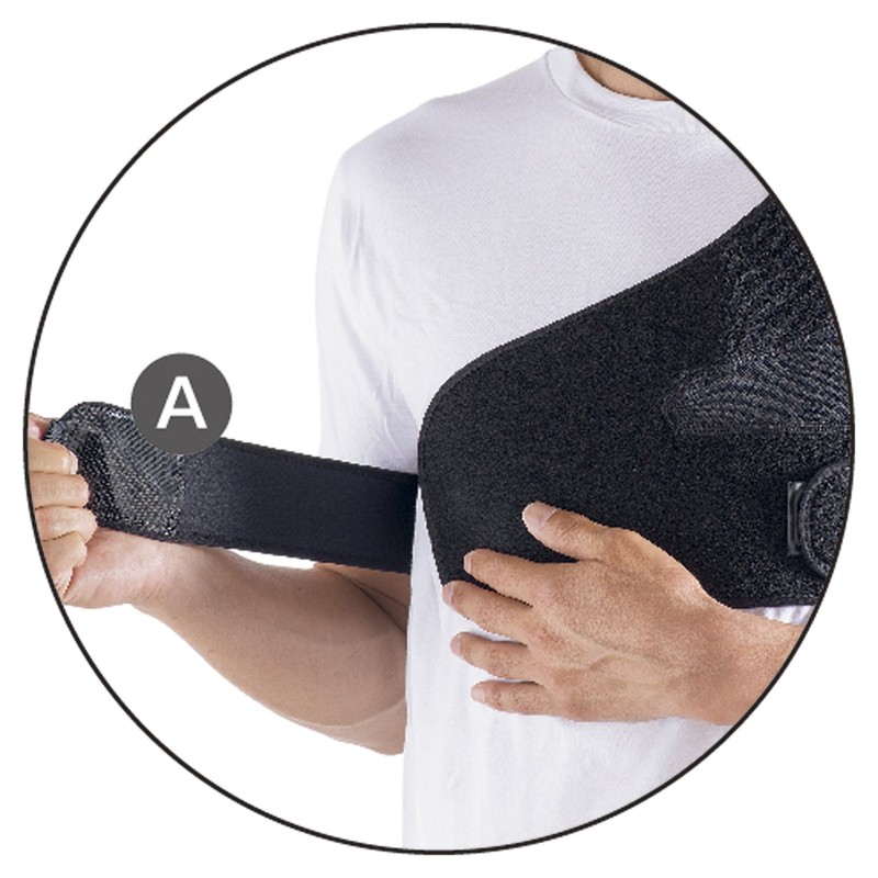 Mueller Shoulder Support, Schulterstütze, schwarz, Gr. L/XL