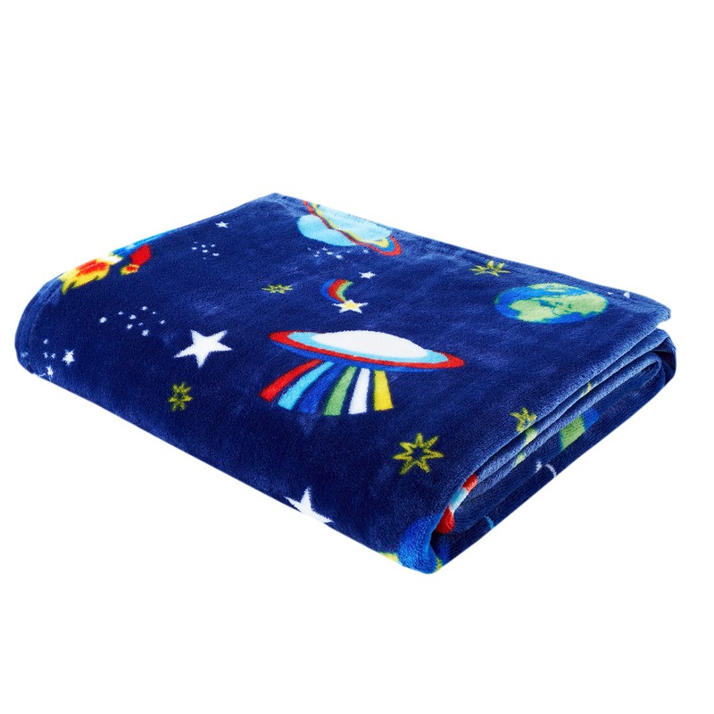 Catherine Lansfield Lost In Space Cosy Fleece 130x170cm Blanket Throw