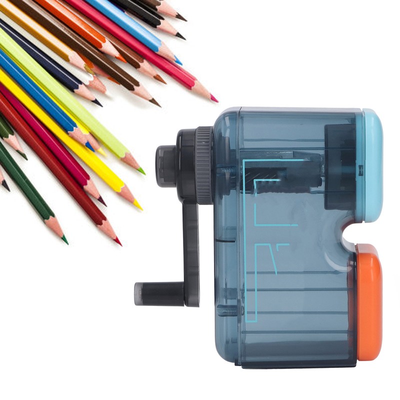 Pencil Sharpener Manual Double Color Incisive Alloy Hob Automatic Writing