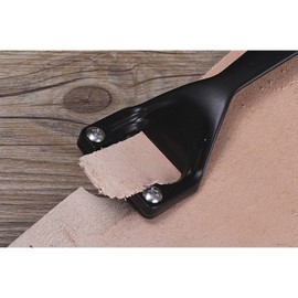 Leather Super Skiver for Thinning with 3 Blades Leather Professional Leathercraft Handmaking Tools of Super Skiver Skiving Tool for Folds, Bends, Seams(Black)