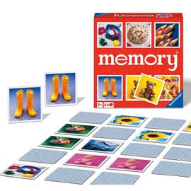Ravensburger Junior Memory Game - Matching Picture Snap Pairs For Kids Age 3 Years Up - Educational Todder Toy