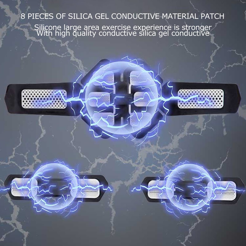 EMS Wireless Muscle Stimulator Unisex Abdominal Toner for Abdomen Back