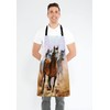 Wasach Three Horse Apron,Adjustable Bib Apron Kitchen Cooking Baking Gardening