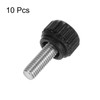 sourcing map 10pcs Knurled Clamping Knobs Thumb Screws M5 x