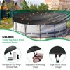 RICHIE 8FT Pool Cover, Round Solar Cover for Above Ground