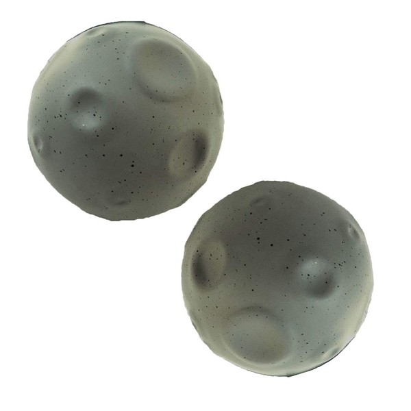 Stress Relief Squeezable Foam Grey Moon Package of Two (2)