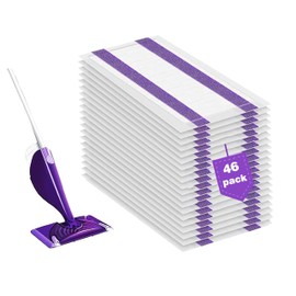 46 Mopping Pad Refill Compatible with Swiffer Wet Jet Mop, Disposable Multi Surface Wetjet Hardwood Floor Cleaner Spray Mop Pads Refills