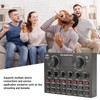 Live Sound Card with Built in Microphone Clear Recording Portable