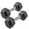 Venbytech for 10 lb Pair Rubber Coated Hex Dumbbell Set,