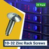 RackGold® 10-32 Zinc Rack Screws 25 Pack - USA Made