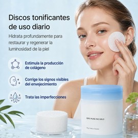 Centella Pads- Almohadillas tónicas suaves exfoliantes y calmantes - Minimizador de Poros, Cuidado de la Piel Sensible (70 pads)