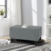 MAXIJIN Velvet Ottoman Cover Rectangular Stretch Square Ottoman Covers Slipcover