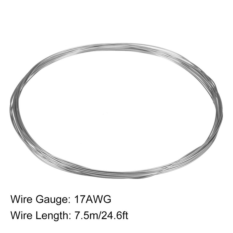 sourcing map 1.2mm AWG17 Heating Resistor Wire Wrapping Nichrome Resistance
